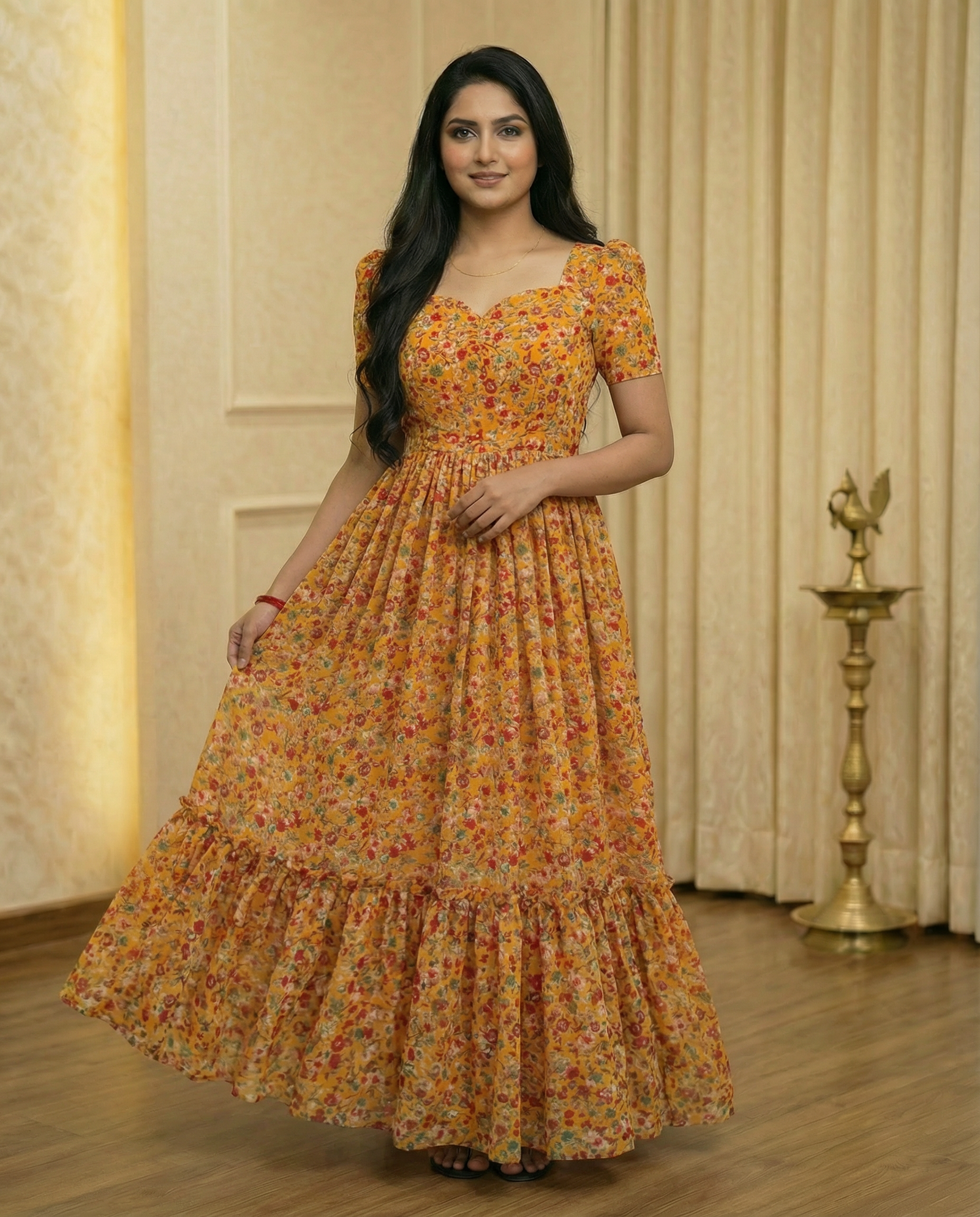 Floral Print Georgette frock - Image 3