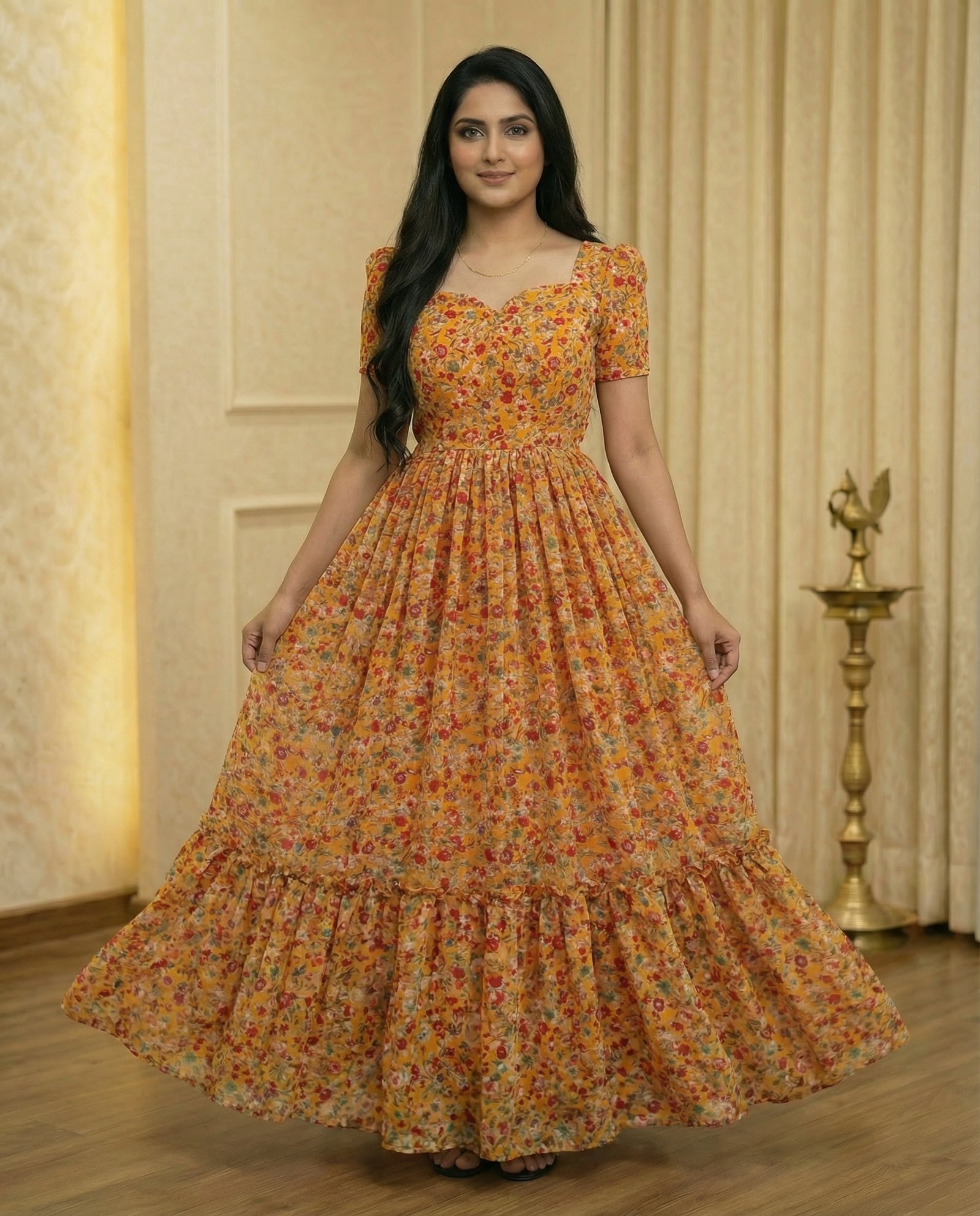 Floral Print Georgette frock