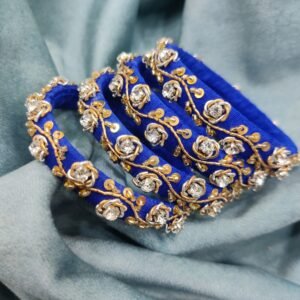 Alternative view of Royal BlueHandmade bangles