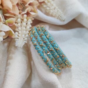 4 Cut Designer Maggam Work Bangles