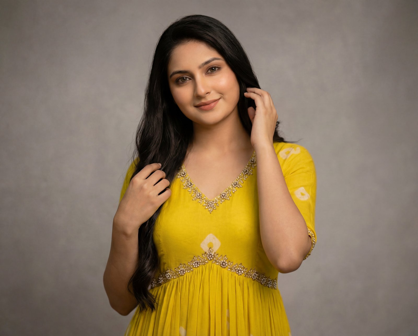 Mal cotton frock with maggam work by Nelli’s