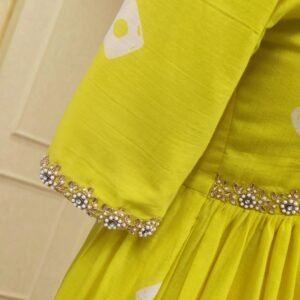 Mal cotton frock with maggam work by Nelli’s